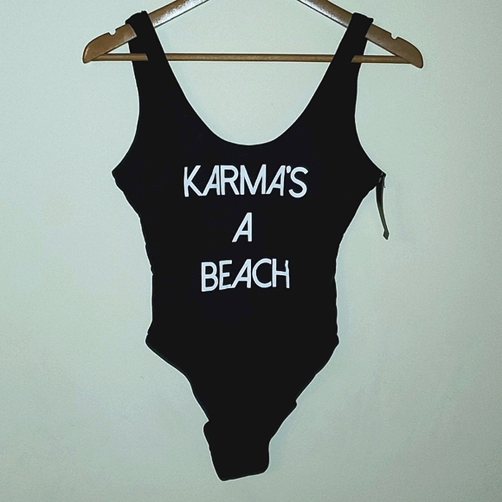 No Boundaries Black One Piece Swimsuit